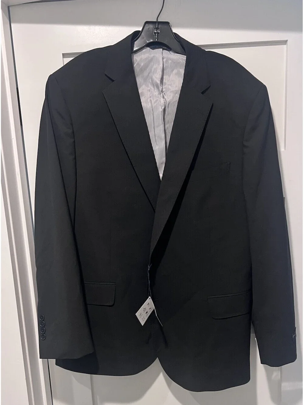 $498 NWT Brooks Brothers Explorer Classic Suit Jacket Black Mens 48R